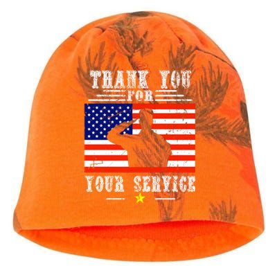 Thank you for your services Patriotic - veterans day Kati - Camo Knit Beanie