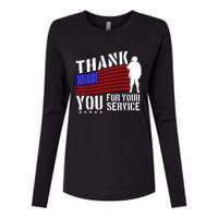 Thank You For Your Service Womens Cotton Relaxed Long Sleeve T-Shirt