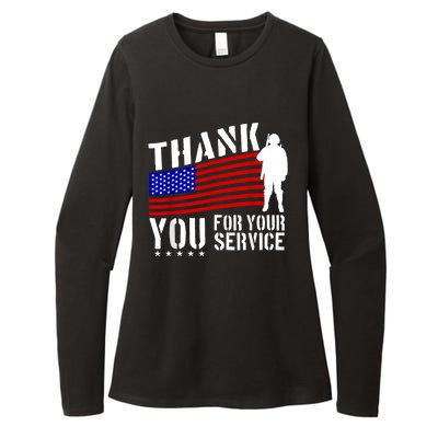 Thank You For Your Service Womens CVC Long Sleeve Shirt