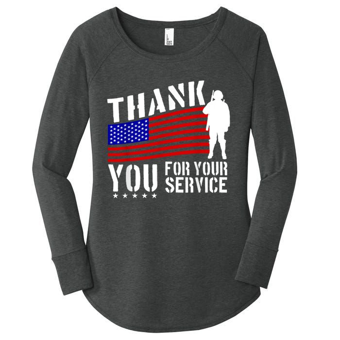 Thank You For Your Service Women's Perfect Tri Tunic Long Sleeve Shirt