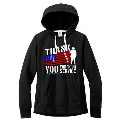 Thank You For Your Service Women's Fleece Hoodie