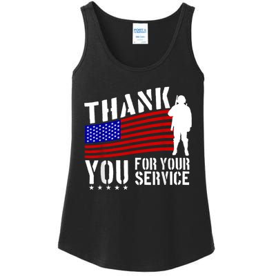 Thank You For Your Service Ladies Essential Tank