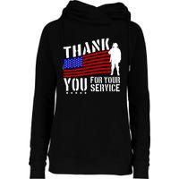 Thank You For Your Service Womens Funnel Neck Pullover Hood