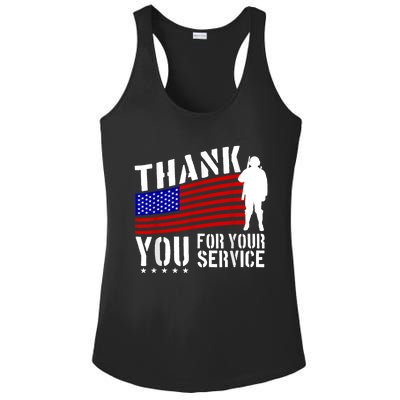 Thank You For Your Service Ladies PosiCharge Competitor Racerback Tank