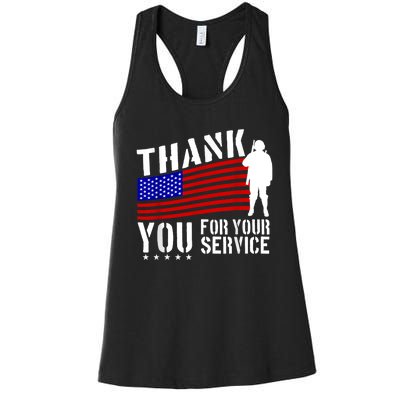 Thank You For Your Service Women's Racerback Tank