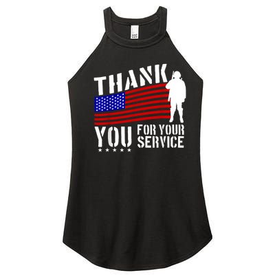 Thank You For Your Service Women's Perfect Tri Rocker Tank