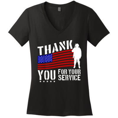 Thank You For Your Service Women's V-Neck T-Shirt