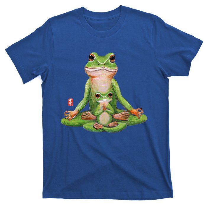 Two Yoga Frogs Meditation Yoga Animal Frogs Lover Gift Cool Gift T-Shirt