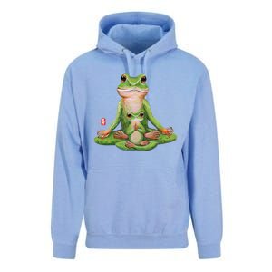 Two Yoga Frogs Meditation Yoga Animal Frogs Lover Gift Cool Gift Unisex Surf Hoodie