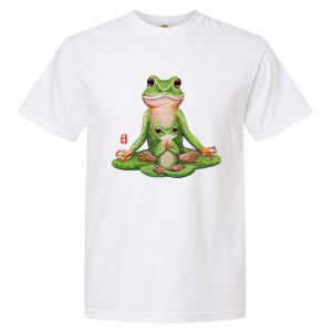 Two Yoga Frogs Meditation Yoga Animal Frogs Lover Gift Cool Gift Garment-Dyed Heavyweight T-Shirt