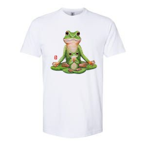 Two Yoga Frogs Meditation Yoga Animal Frogs Lover Gift Cool Gift Softstyle CVC T-Shirt