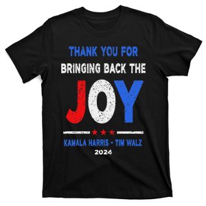 Thank You For Bringing Back The Joy Kamala Harris Tim Walz T-Shirt