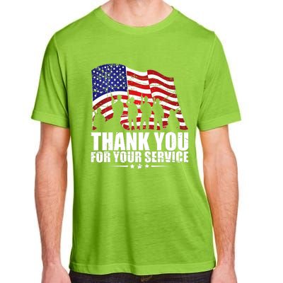 Thank You For Your Service Veteran Day Adult ChromaSoft Performance T-Shirt