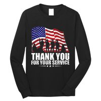 Thank You For Your Service Veteran Day Long Sleeve Shirt