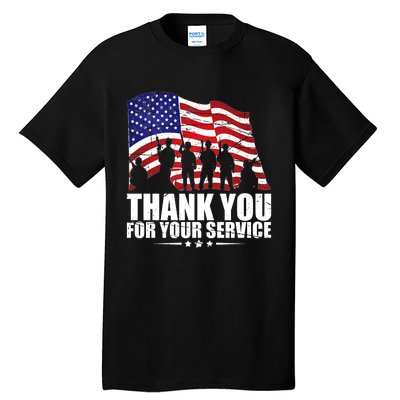 Thank You For Your Service Veteran Day Tall T-Shirt