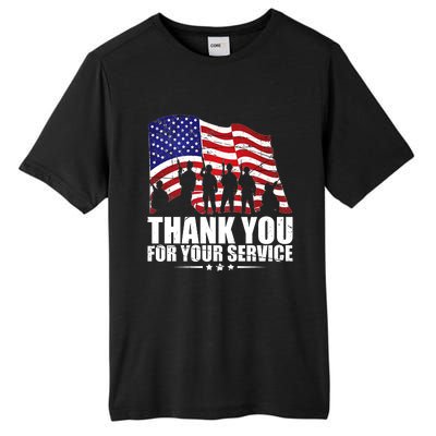 Thank You For Your Service Veteran Day Tall Fusion ChromaSoft Performance T-Shirt