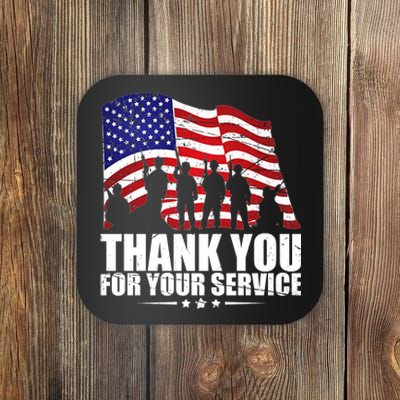 Thank You For Your Service Veteran Day Coaster