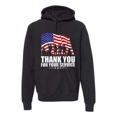 Thank You For Your Service Veteran Day Premium Hoodie