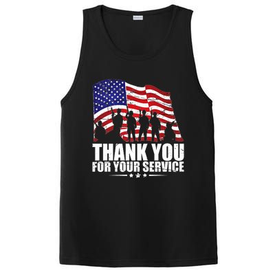 Thank You For Your Service Veteran Day PosiCharge Competitor Tank