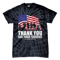 Thank You For Your Service Veteran Day Tie-Dye T-Shirt