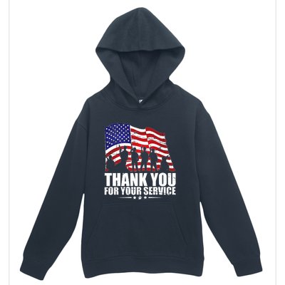 Thank You For Your Service Veteran Day Urban Pullover Hoodie