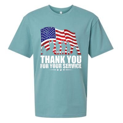 Thank You For Your Service Veteran Day Sueded Cloud Jersey T-Shirt