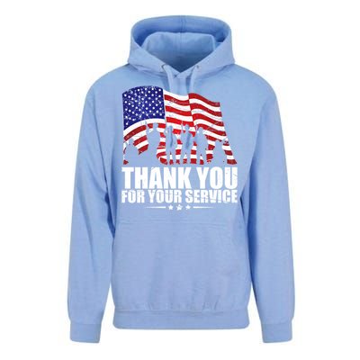 Thank You For Your Service Veteran Day Unisex Surf Hoodie