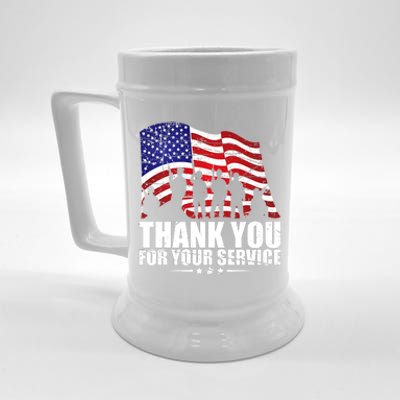 Thank You For Your Service Veteran Day Beer Stein