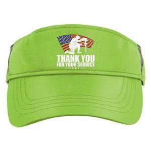 Thank You For Your Service Veteran Day Adult Drive Performance Visor