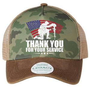 Thank You For Your Service Veteran Day Legacy Tie Dye Trucker Hat