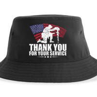 Thank You For Your Service Veteran Day Sustainable Bucket Hat