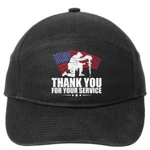 Thank You For Your Service Veteran Day 7-Panel Snapback Hat