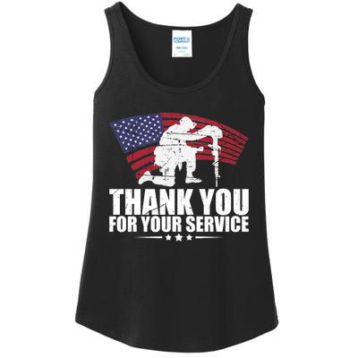 Thank You For Your Service Veteran Day Ladies Essential Tank