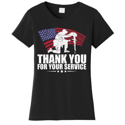 Thank You For Your Service Veteran Day Women's T-Shirt