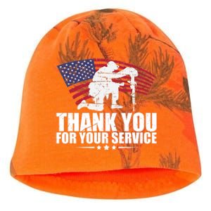 Thank You For Your Service Veteran Day Kati - Camo Knit Beanie