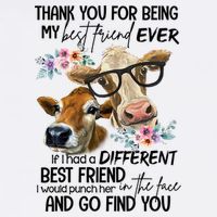 Thank You For Being My Best Friend Heifer Lover Country Farm Gift Baby Bodysuit