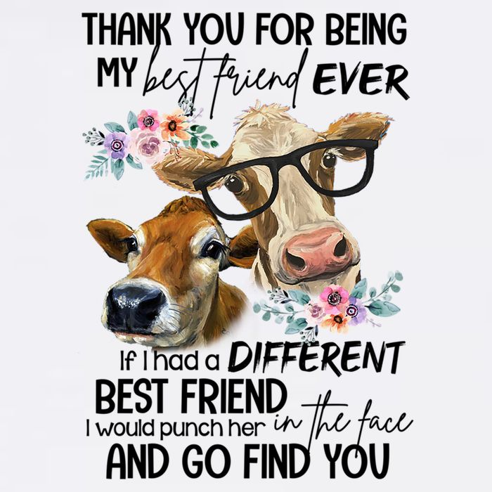 Thank You For Being My Best Friend Heifer Lover Country Farm Gift Baby Bodysuit