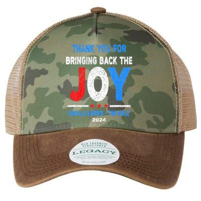 Thank You For Bringing Back The Joy Kamala Harris Tim Walz Legacy Tie Dye Trucker Hat