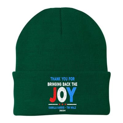 Thank You For Bringing Back The Joy Kamala Harris Tim Walz Knit Cap Winter Beanie