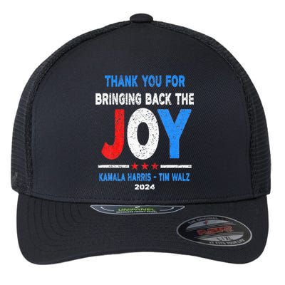 Thank You For Bringing Back The Joy Kamala Harris Tim Walz Flexfit Unipanel Trucker Cap