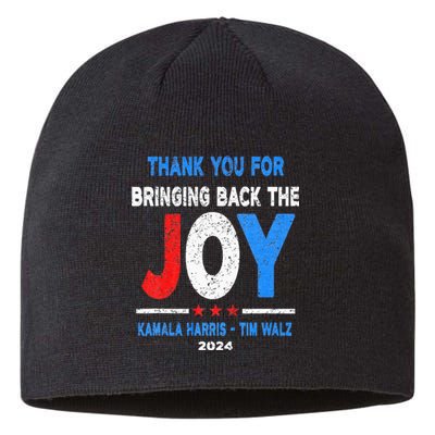 Thank You For Bringing Back The Joy Kamala Harris Tim Walz Sustainable Beanie