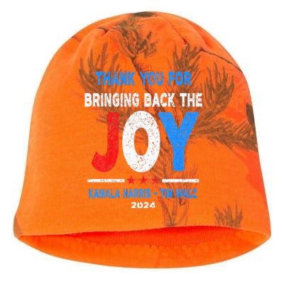 Thank You For Bringing Back The Joy Kamala Harris Tim Walz Kati - Camo Knit Beanie