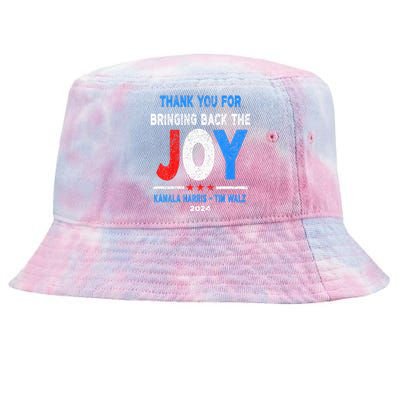 Thank You For Bringing Back The Joy Kamala Harris Tim Walz Tie-Dyed Bucket Hat