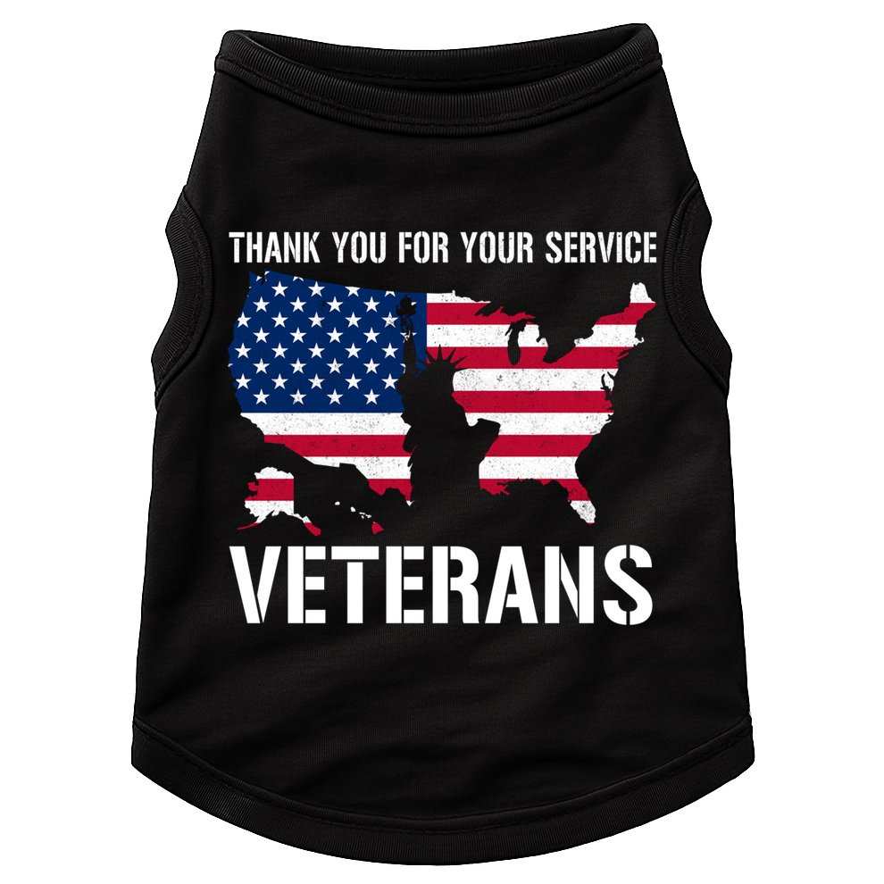 Thank You For Your Service Veterans Gift Veteran Day Gift Doggie Tank