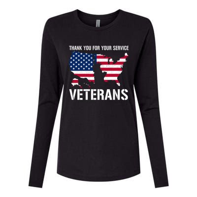 Thank You For Your Service Veterans Gift Veteran Day Gift Womens Cotton Relaxed Long Sleeve T-Shirt