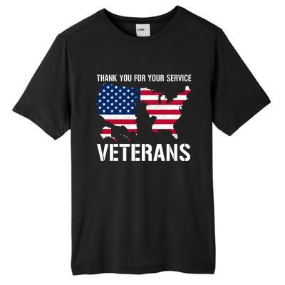 Thank You For Your Service Veterans Gift Veteran Day Gift Tall Fusion ChromaSoft Performance T-Shirt