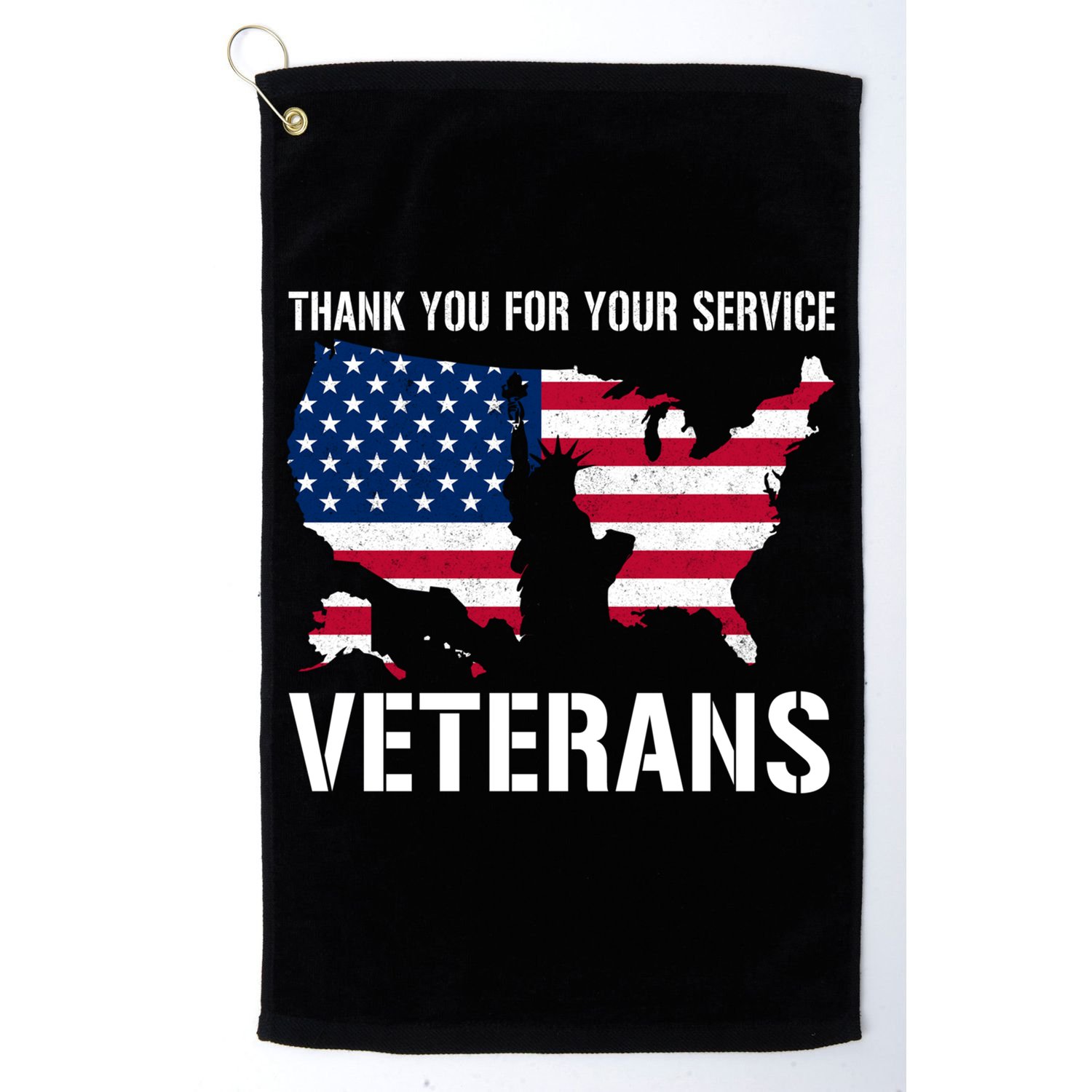 Thank You For Your Service Veterans Gift Veteran Day Gift Golf Towel