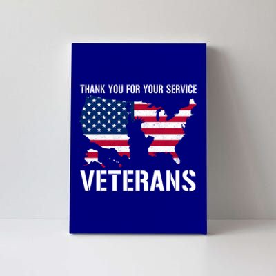 Thank You For Your Service Veterans Gift Veteran Day Gift Canvas