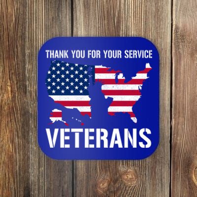 Thank You For Your Service Veterans Gift Veteran Day Gift Coaster