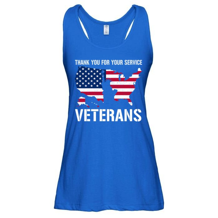 Thank You For Your Service Veterans Gift Veteran Day Gift Ladies Essential Flowy Tank